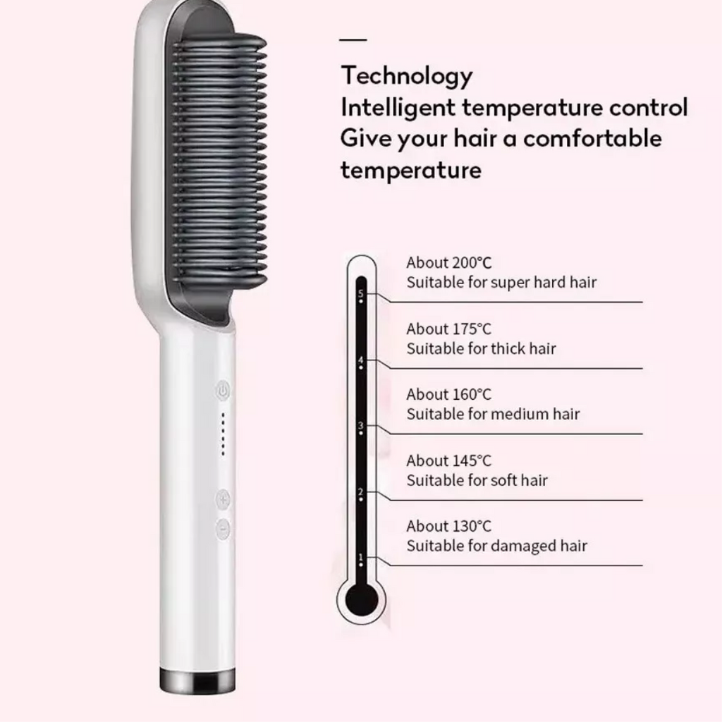 Plancha Cepillo 2 En 1 Alisador