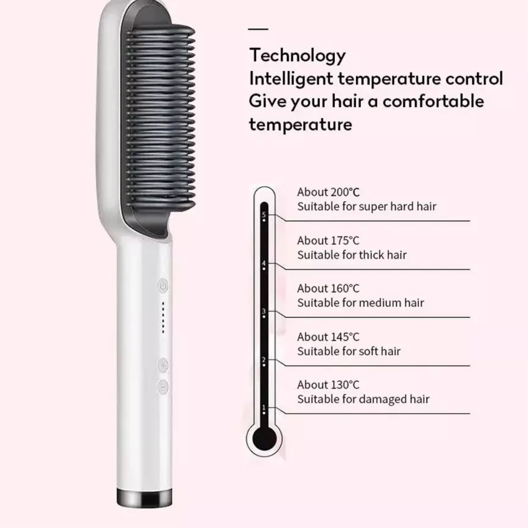 Plancha Cepillo 2 En 1 Alisador