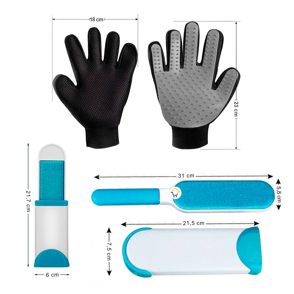 Combo Guante Quita Pelos