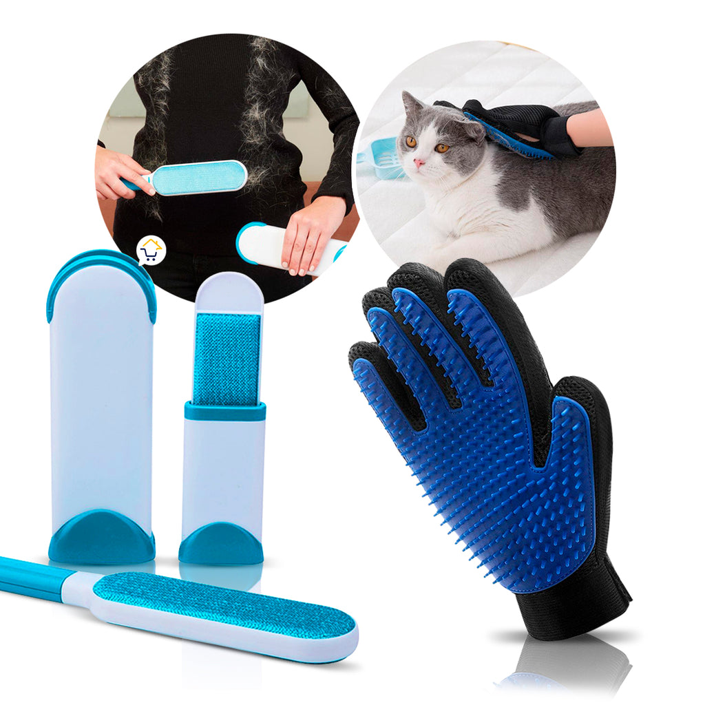 Combo Guante Quita Pelos