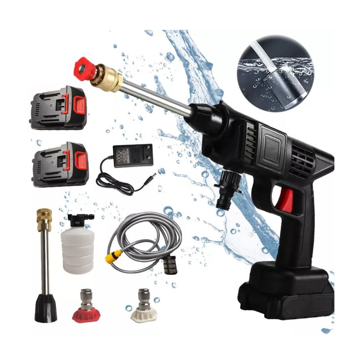 Hidrolavadora 2 Baterias + Raches 40pcs